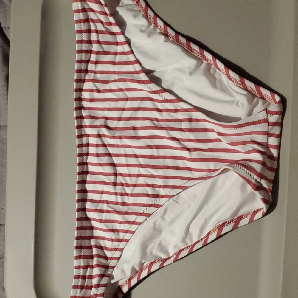 Shade & Shore Striped Bikini Bottom